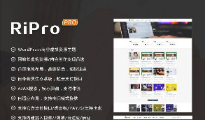 【修复优化版】WordPress主题RiPro v8.6 无限制版