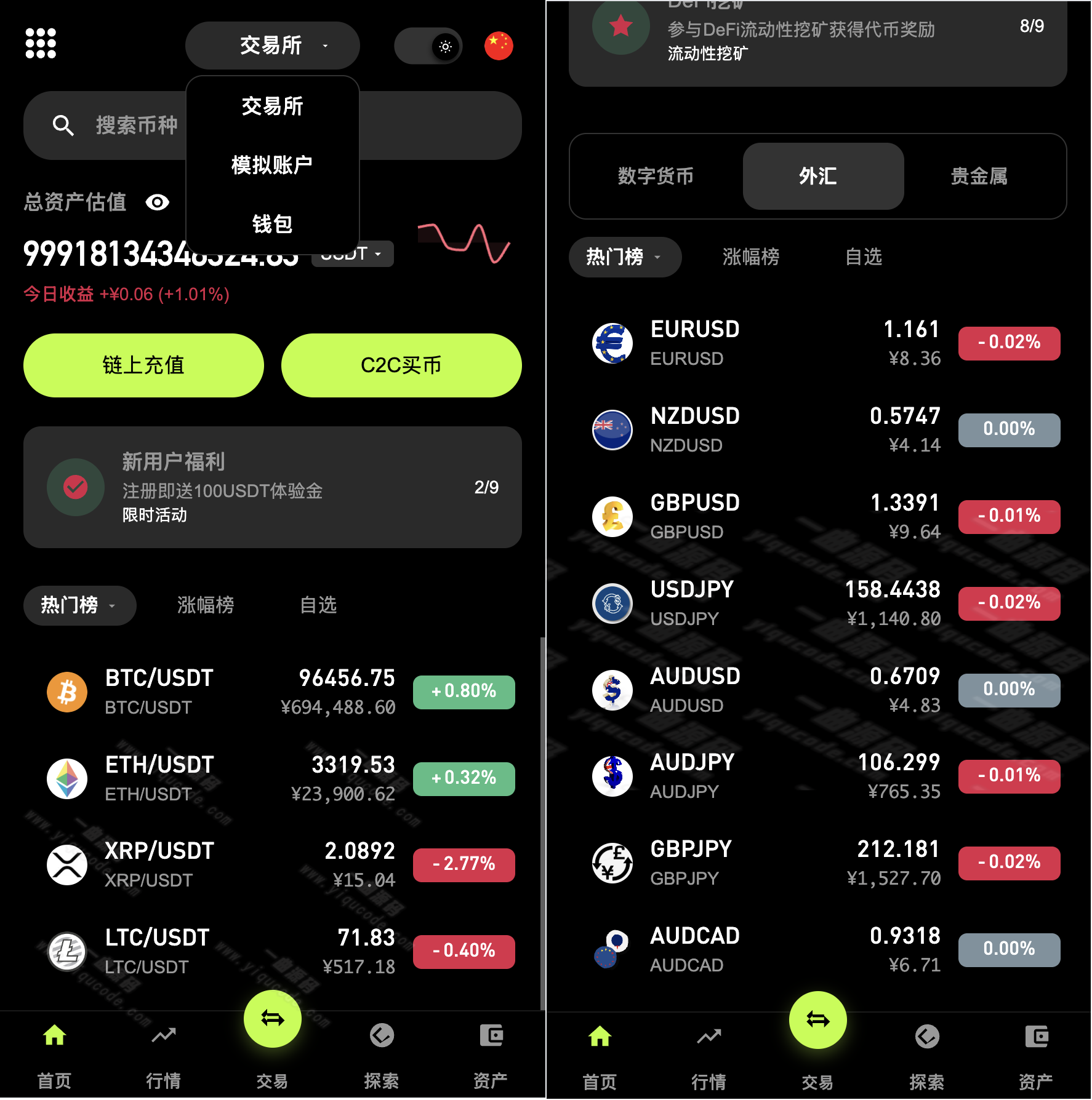 区块链交易所源码,dapp授权交易所源码,多国语言 支持秒合约 现货 币币 U本位 杠杆 C2C 投资 挖矿 贷款 新币申购等等